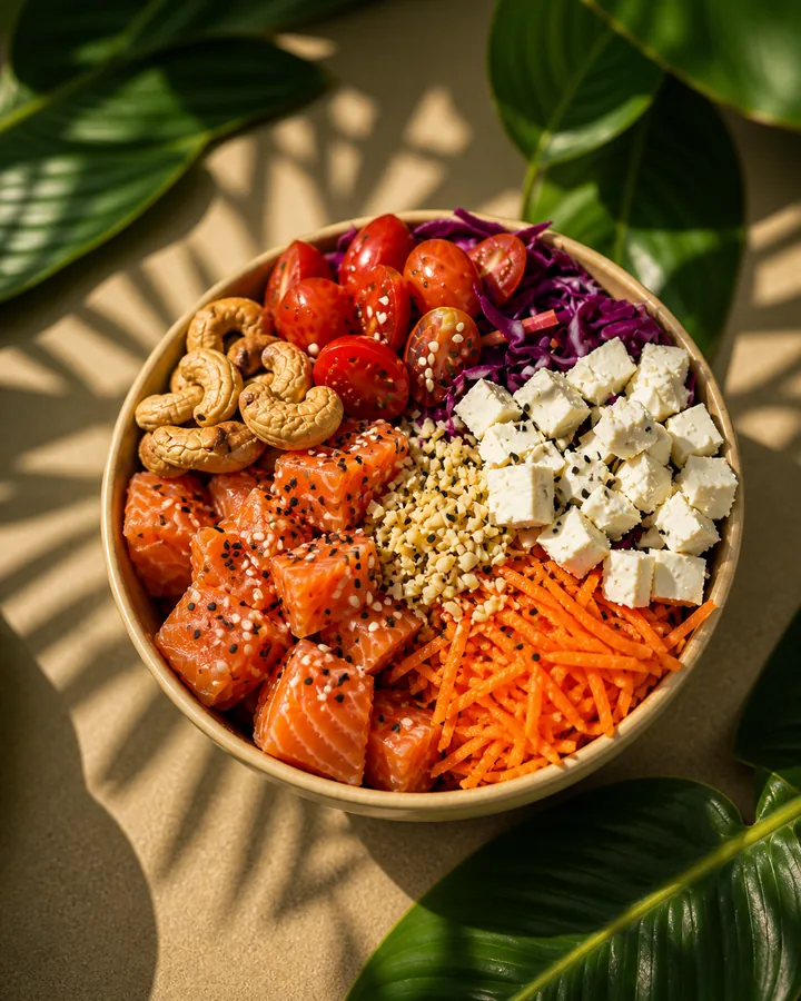 Salmon feta bowl